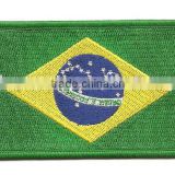 Brazil flag patch,embroidery patch,iron on patch,flag emblem