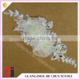 HC-0633-1 Hechun Sewing Patterns Pearl Chiffon Wedding Bridal Applique thumbnail-2