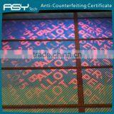 Invisible UV Fluorescent Security Certificate Printing thumbnail-5