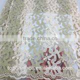 Korea Tulle Lace African Embroidered Tulle Lace Beaded Tulle Fabric thumbnail-3
