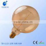 B22 /E27/E26 25W/40W/60W 110-130V / 220V-240V CE ROHS Retro Style Antique G125 Globe Light Bulb