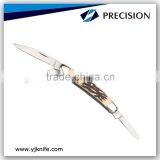 Bone 3 Blade Folding Knife thumbnail-1