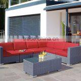 Outdoor Rattan Sectional Garden Sofa Set- High Quality P.E Rattan Garden Sofa - Patio Garden Outdoor Furniture thumbnail-1