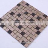 Aluminium mix Natural Stone Mosaic, Travertine Stone Mosaic Tile
