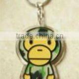 Hot Sale Metal/plastic Custom Made Rubber+metal Keychain,keychains