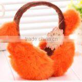 New arrival headphone with mic and volume control with good quality Wool cloth with soft nap warm ear muff headphone