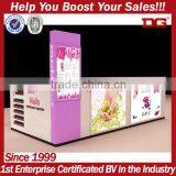 Bright Pink Color Nail Salon Display Table Manicure Table Nail Desk With Led Lights thumbnail-1