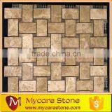 Natural Beige Marble Mosaic Tile Polished Surface thumbnail-4
