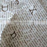 80/20 Polyester Cotton Blend Fabric Printing Letters