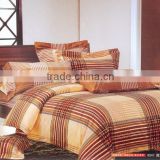 100% cotton nice printed elegant check design Bedding set Duvet cover set Bedline