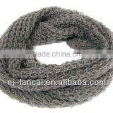 Fashion 100% Acrylic Mohair Pointelle Knitted Snood thumbnail-1