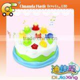 Chuangfa toys NO-6605 musical cake with music & light & sound