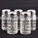 Salt Herb Pepper 60ml Glass Spice Bottle With Metal Lid thumbnail-1