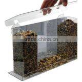 Custom Clear Plastic Acrylic Bird Food Dispenser thumbnail-2