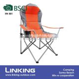 deluxe orange camping chair