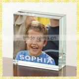 Cheap Thick Glass Photo Frame For Table Centerpieces Gifts