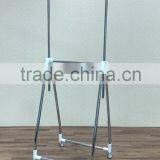 Extendable Single Bar Clothes Hanging Stand Garment Rack thumbnail-1