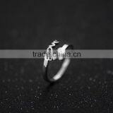 Love Letter Silver Plated Finger Rings Jewelry Fashion White Gold Color Simple Ring China Jewellery Wholesale thumbnail-3