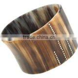 Water Buffalo/cow Jewelry Horn Bangle With Brass Fashion Jewelry Handmade in India New Design thumbnail-3