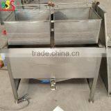 Electric Heating Water and Oil Mixing Frying Machine With Two Frying Basket