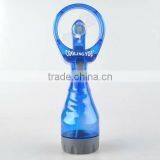 Blue Portable Mini Water Mist Spray Bottle Fan Cooling Beach Camp