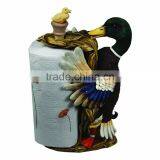 Personalized Handmade Painted Decorative Poly Resin Duck Paper Towel Holder thumbnail-1