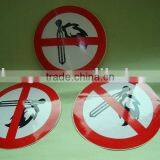 Round Hazard Safety Sticker Printing thumbnail-1