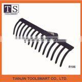 Garden Rake Steel Forged Landscape Root Rake Heads Leaf Rake