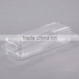 Clear Hinged Plastic Clamshell Food Container, Take Out Packaging Box for Cake, Cookie, Bread, Cheap Price thumbnail-3