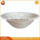 Natural Round Shape Stone Wash Bathroom Sink thumbnail-4
