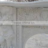 European Style Arch Marble Fireplace Mantel thumbnail-5