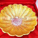Promotional Gift New Year Beautiful Gift Gold and Silver Plated Brass Bowl thumbnail-3