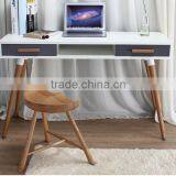 New Design Elegant Computer Desk,wooden Legs Modern Study Room Furniture thumbnail-1