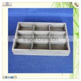 Cheap Handmade Shabby Antique Processed Standing Paulownia Wooden Tray thumbnail-1