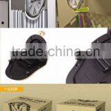 Creative L Shape Curving Wall Clock, Fashion Melting Clock, Roman Number Clock thumbnail-1