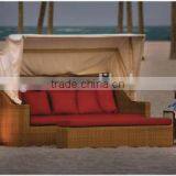 2017 Sigma Hot Sale Aluminium Frame Classic Wicker Outdoor Furniture Daybed thumbnail-1