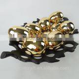 High Quality Decorative Ceremic Shinny Golden Egg thumbnail-3