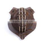 Wall Hanging Wood Crafts Bear Head Decoration thumbnail-4