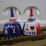 France Paris Eiffel Tower Water Snow Globe thumbnail-2