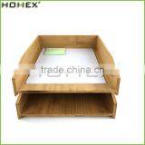 Bamboo a4 Paper Storage Box/ Storage Tray Homex-BSCI thumbnail-2
