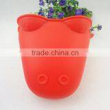 Hippopotamus ShapedHeat Resistant Silicone BBQ Grill Oven Gloves and Barbecue Mitts for Cooking, Baking, Smoking & Potholder thumbnail-2