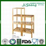 Hot Sales Home Furniture Bamboo Wood Corner Stand Shelf thumbnail-1