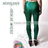 New Fashion Green Mermaid Leggings for Women Designs HSl7585 thumbnail-5