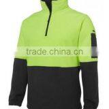 100% POLYESTER 280GSM SAFETY PULLOVER Hi VIS POLAR FLEECE JACKET thumbnail-2