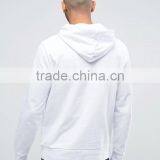 High Quality Custom Logo Pouch Pocket Wiith Hood White Men's 100% Cotton Casual Breathable Plain Design Solid Pullover Hoodies thumbnail-2