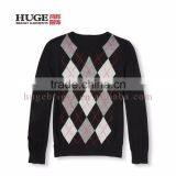 Boys Normal Long Sleeve Kintted V-Neck Kids Pullover thumbnail-1