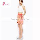 Floral Jaquard Fashion Wrap Skirt Slim Hip Mini Short Knitted Elastic Skirts Pattern thumbnail-1