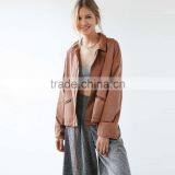 Plain Girls Jacket Loose Style Fashion Design With Zipper thumbnail-1