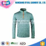 Women's Dry Fit Half Zip Neck Long Sleeve Sports Shirt Custom Zip Polyester Shirts thumbnail-2