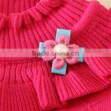 Hot New Products Sweaters High Quality Glassic Rose Red Children Sweater Appliqued Girls Sweaters thumbnail-3